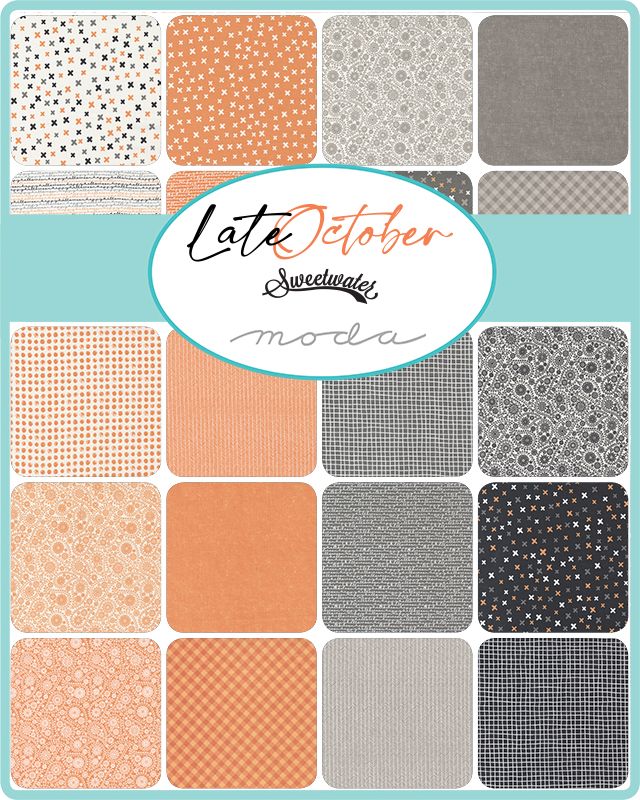 Late October Vanilla Black - Maze - Quilt Fabric
