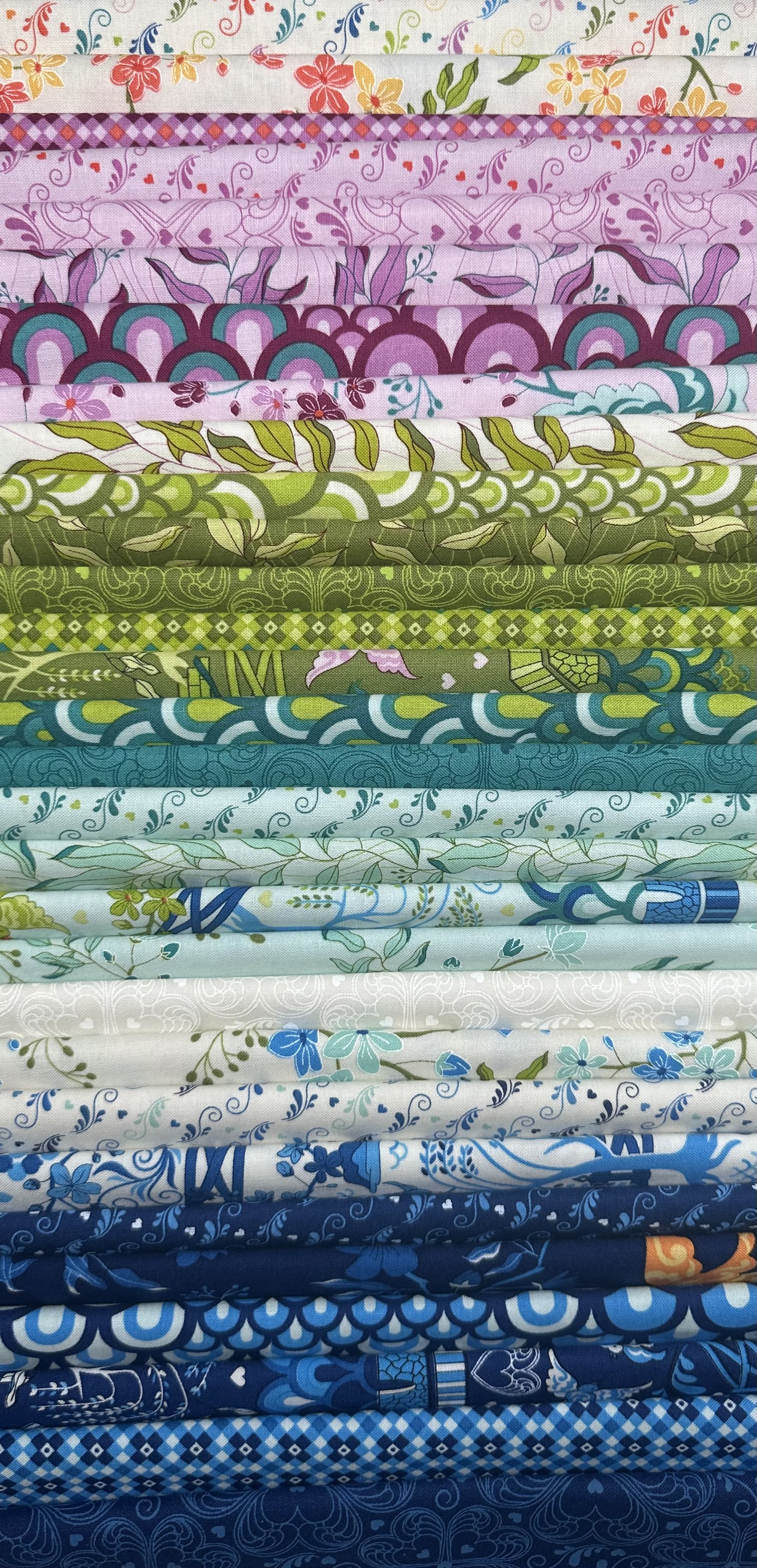 Legendary Love Pagoda - Navy - Quilt Fabric