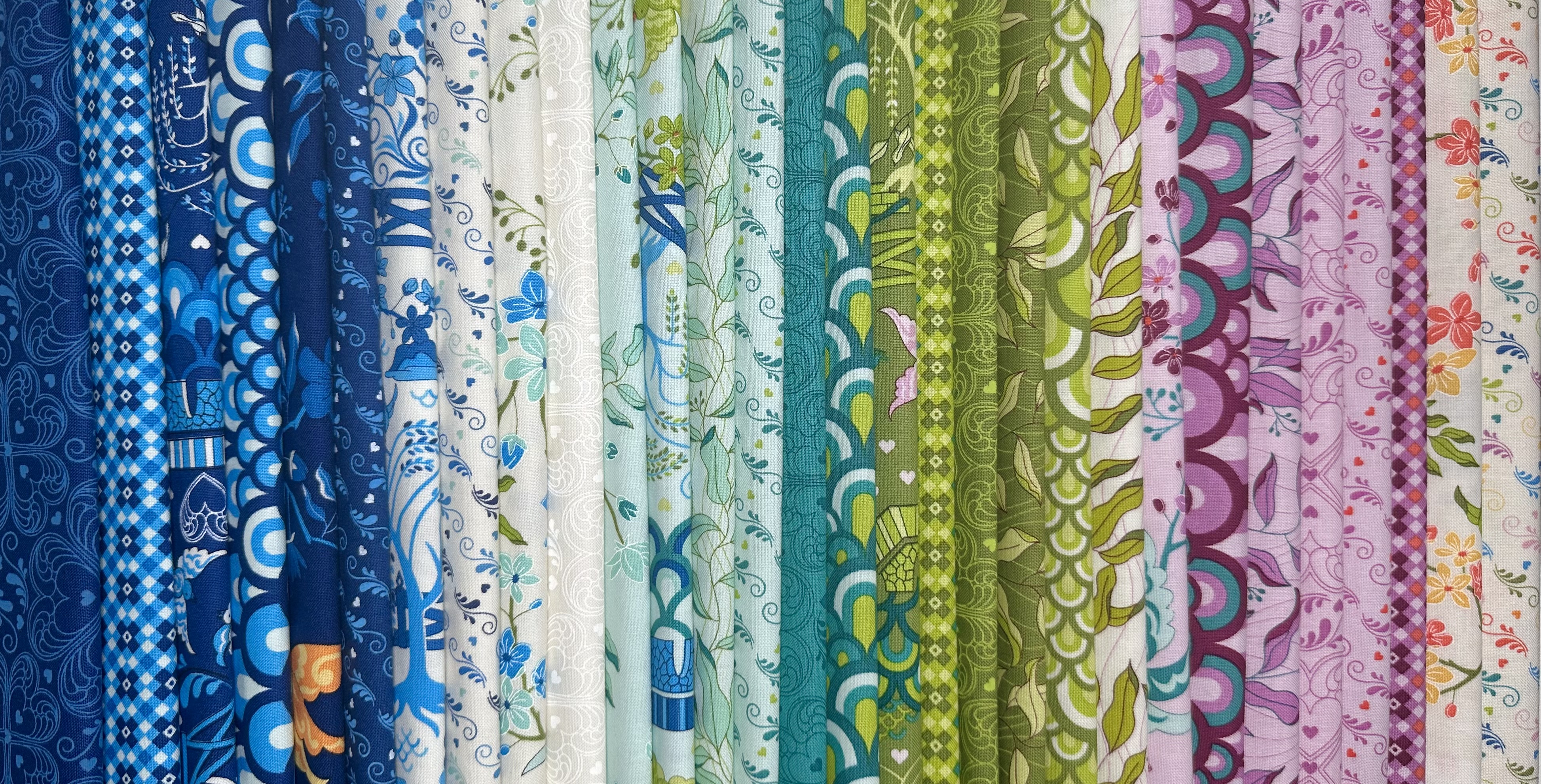 Legendary Love Pagoda - Navy - Quilt Fabric