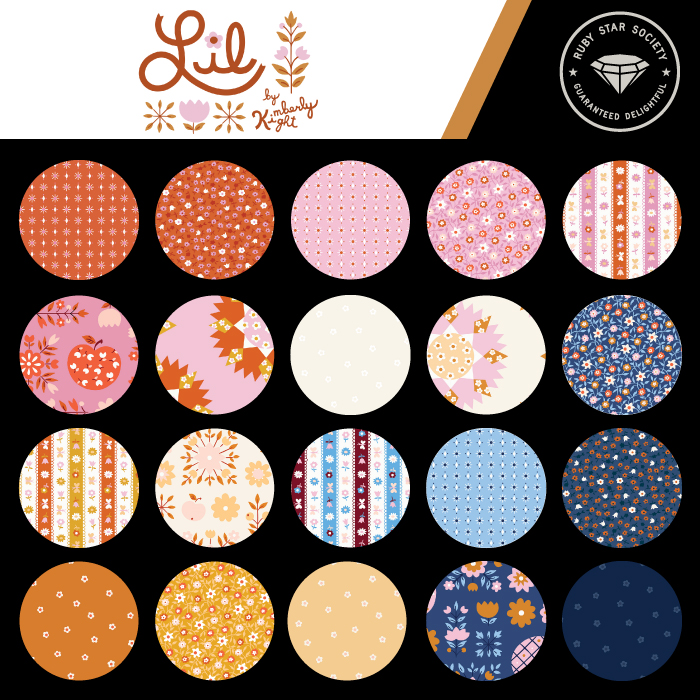 Lil Calico Apples Cream Soda - Quilt Fabric
