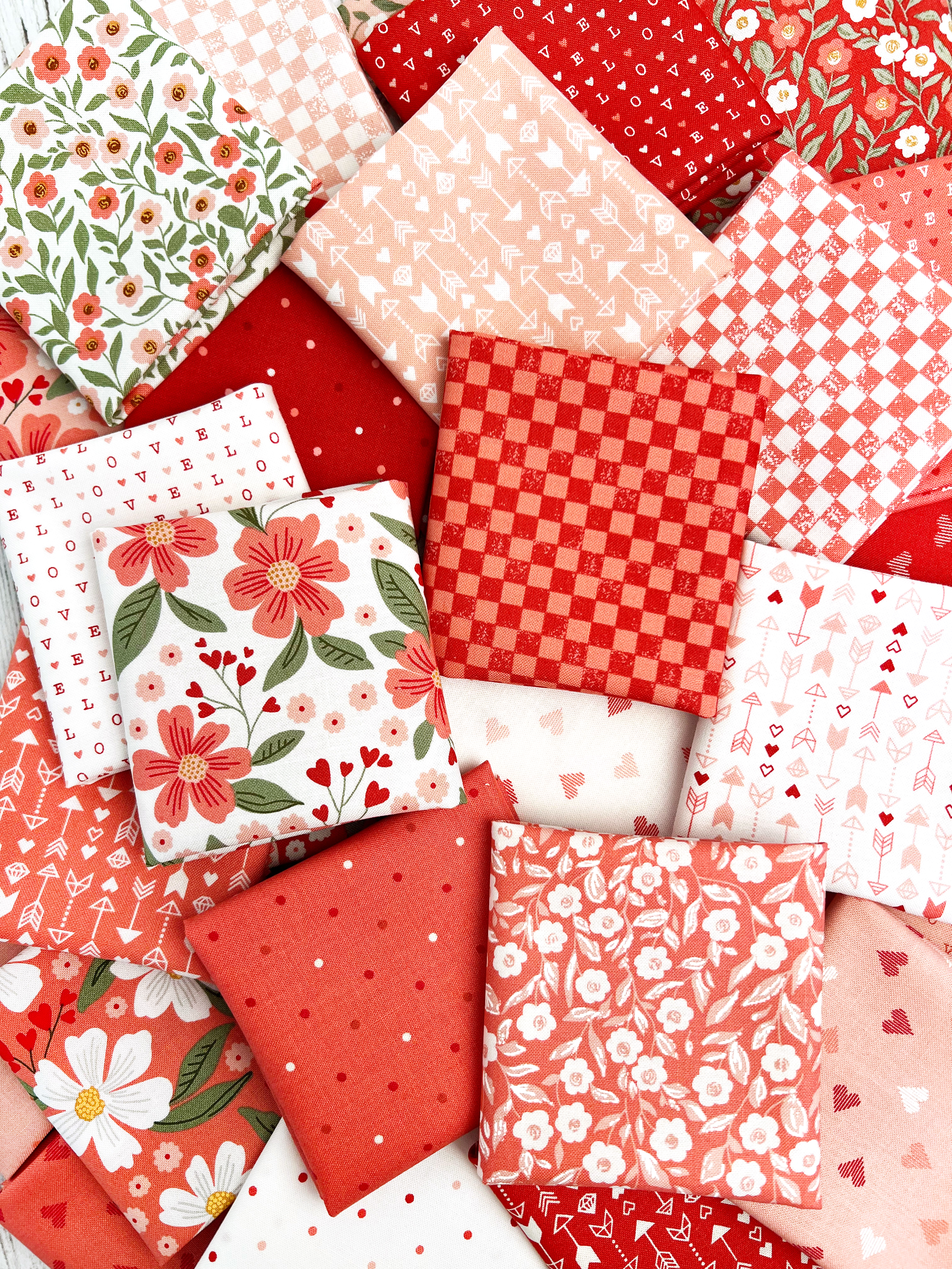 Love Blooms Flowers - Blush - Quilt Fabric