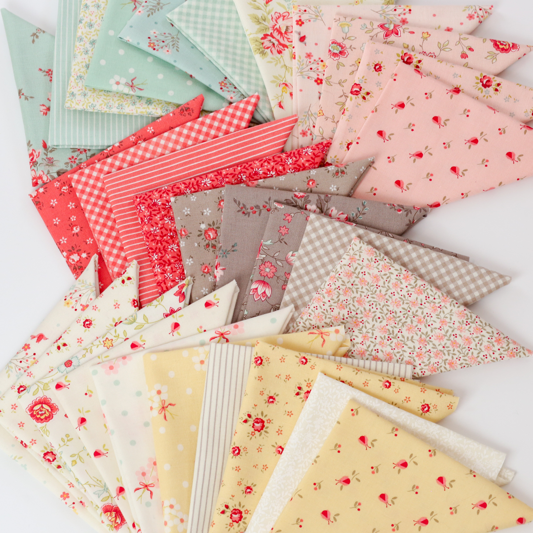 Lyda Rose Flowers Pink - Quilt Fabric