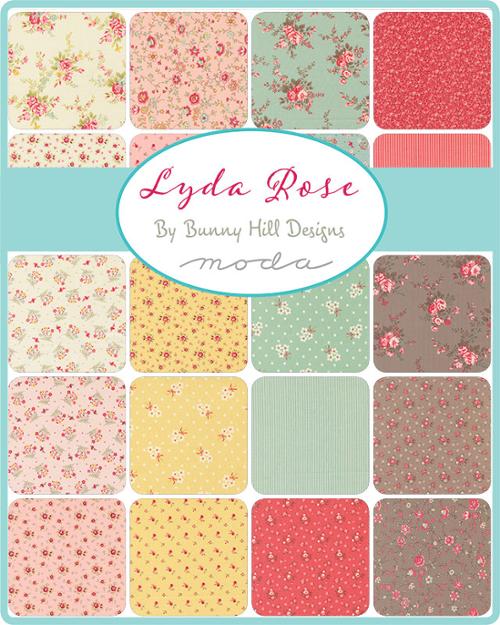 Lyda Rose Flowers Pink - Quilt Fabric