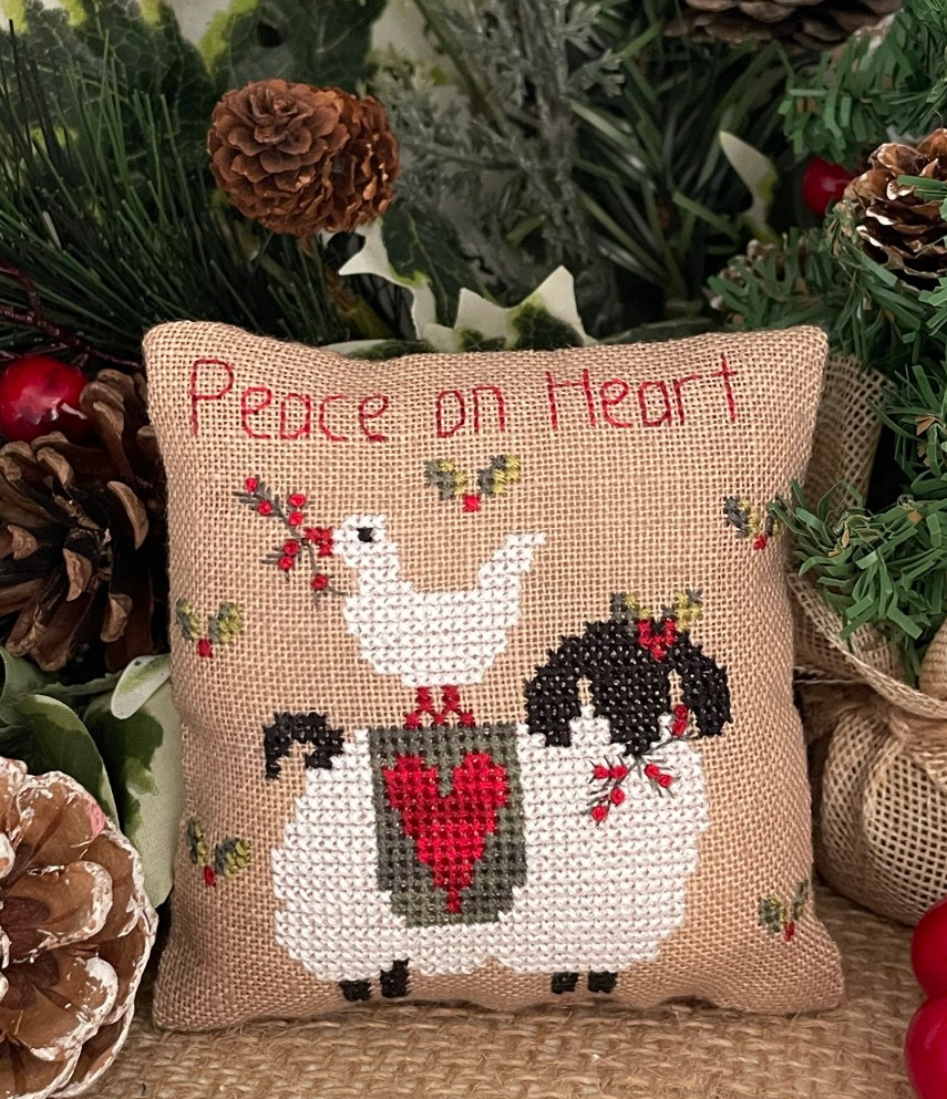 Peace On Heart - Christmas Cross Stitch Pattern