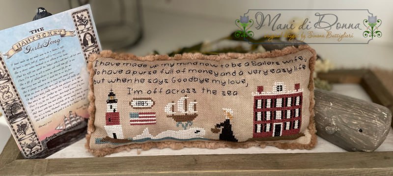 Memories from Nantucket Pillow - Cross Stitch Pattern