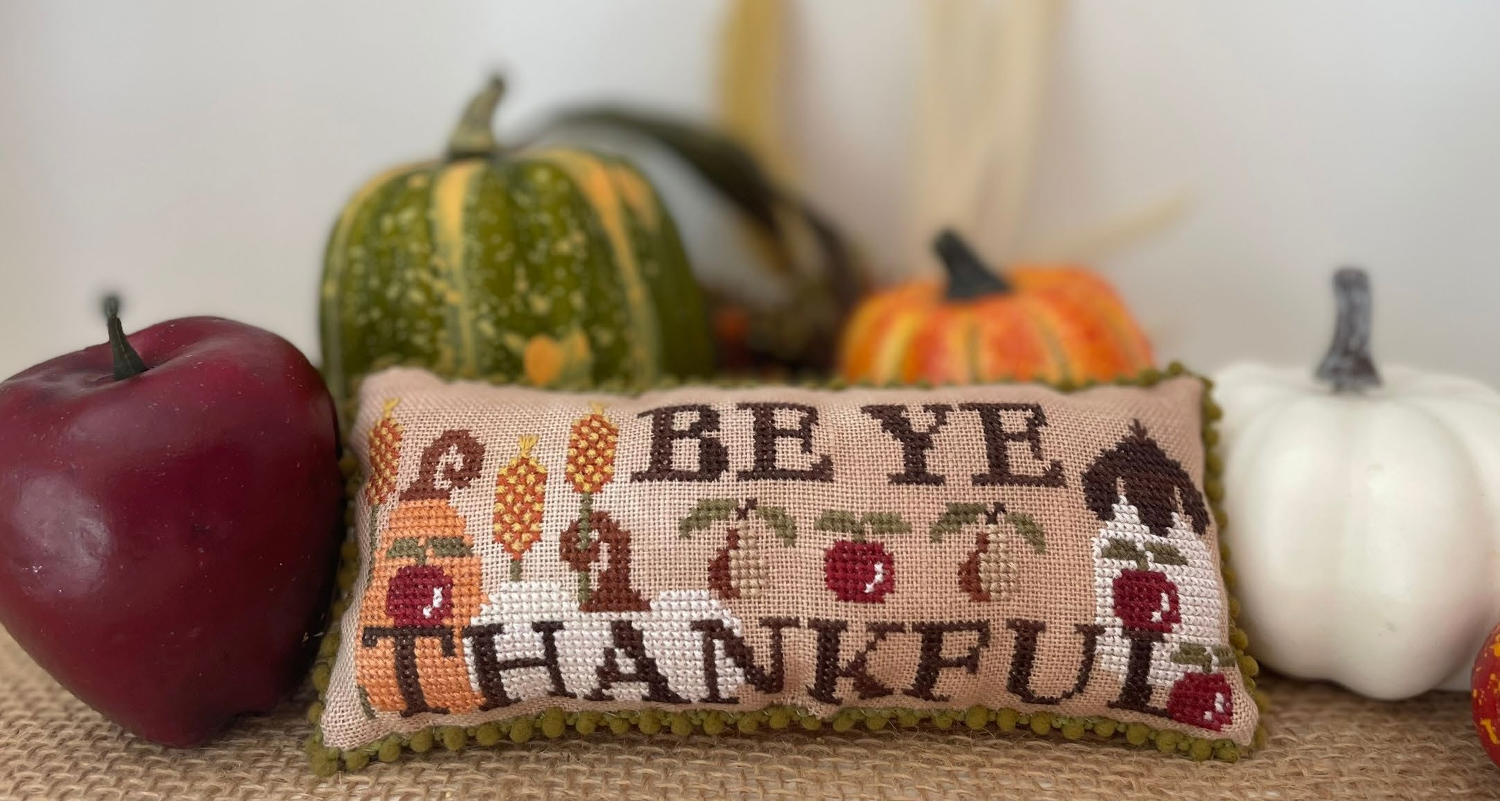 Be Ye Thankful - Thanksgiving Cross Stitch Pattern
