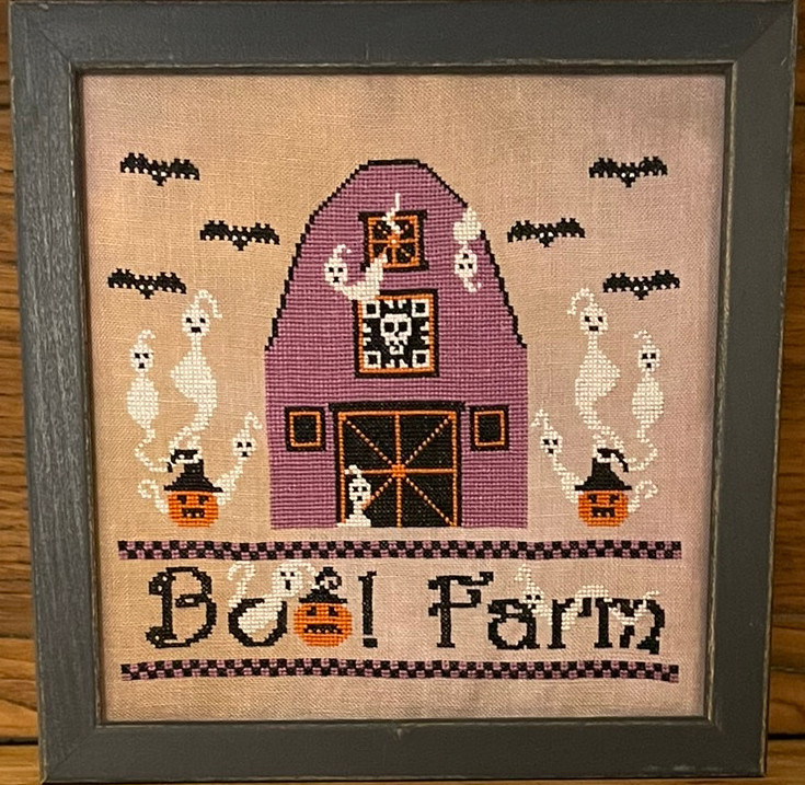 The Boo Farm - Halloween Cross Stitch Pattern
