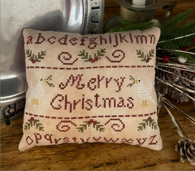 Merry Christmas - Sampler Pillow - Cross Stitch Pattern