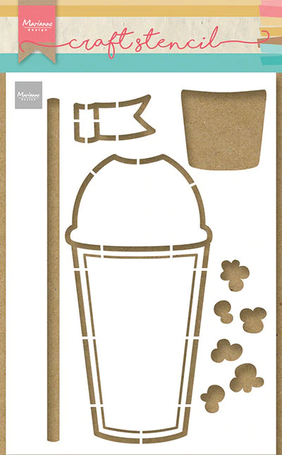 Smoothie Cup - Craft Stencil