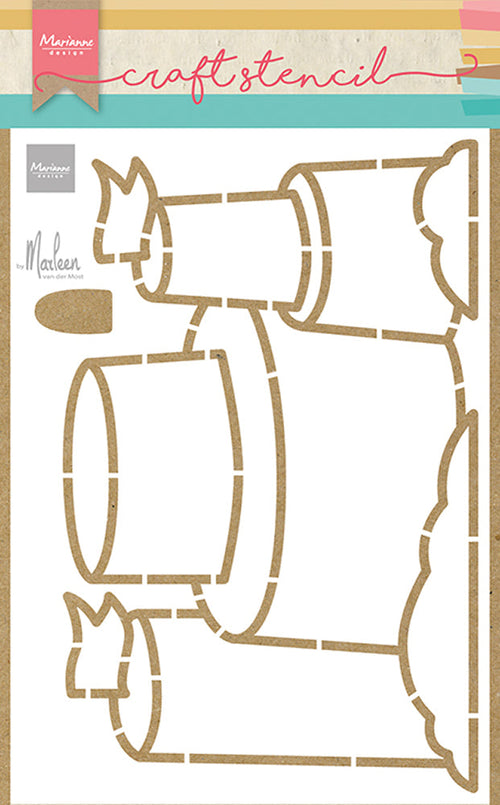 Sandcastle - Craft Stencil 