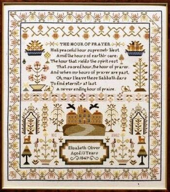 Elizabeth Oliver Sampler - Cross Stitch Pattern