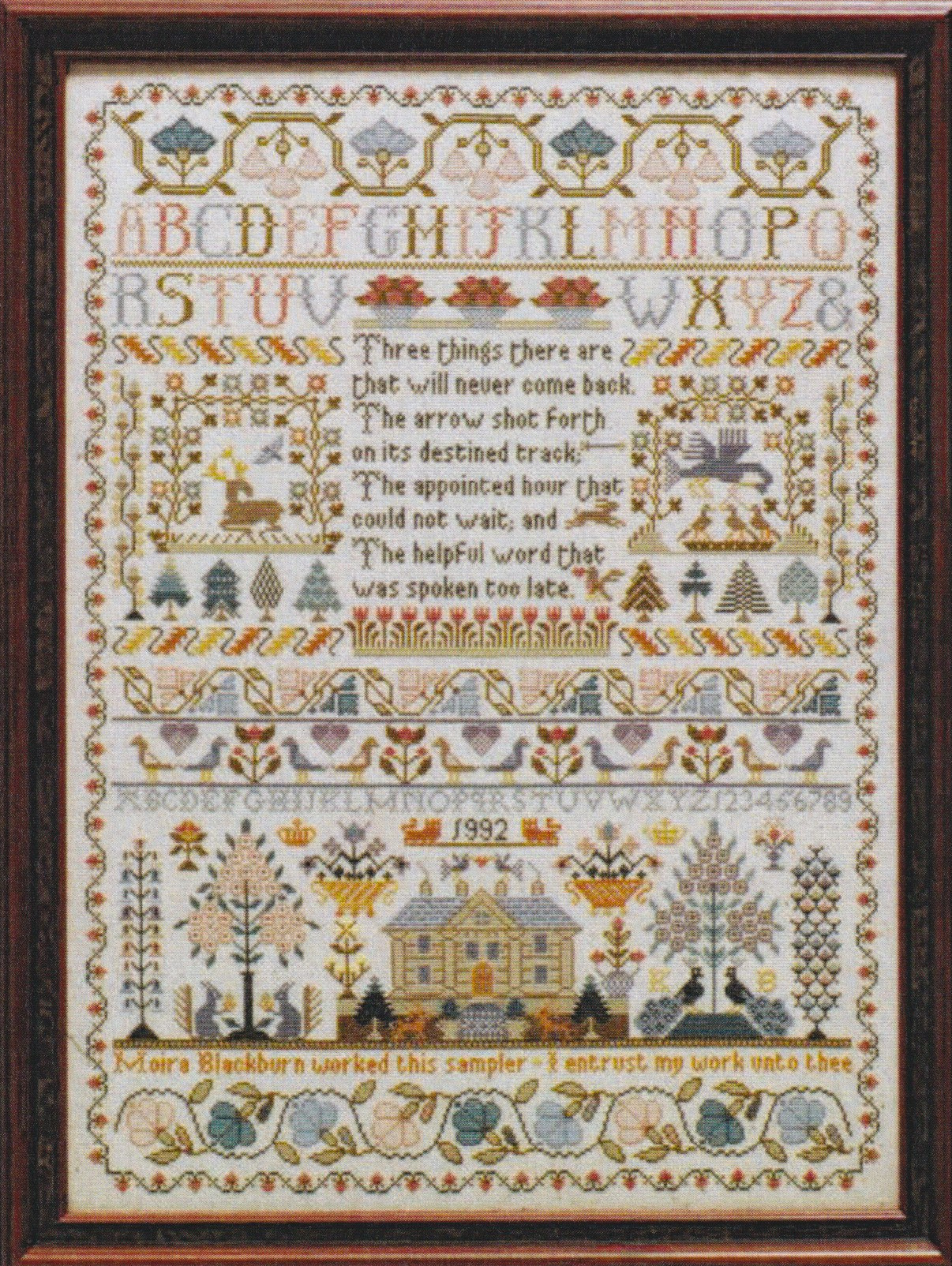 Three Things Sampler - Cross Stitch Pattern