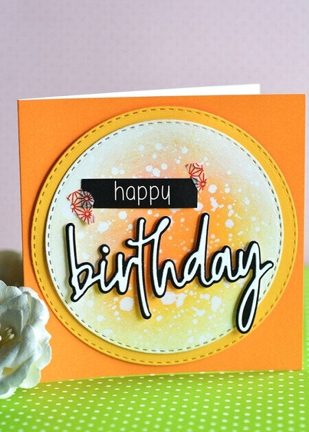 Memory Box Birthday Jotted Script Die