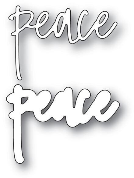 Peace Jotted Script - Memory Box Craft Die