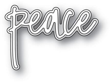 Peace Jotted Script - Memory Box Craft Die