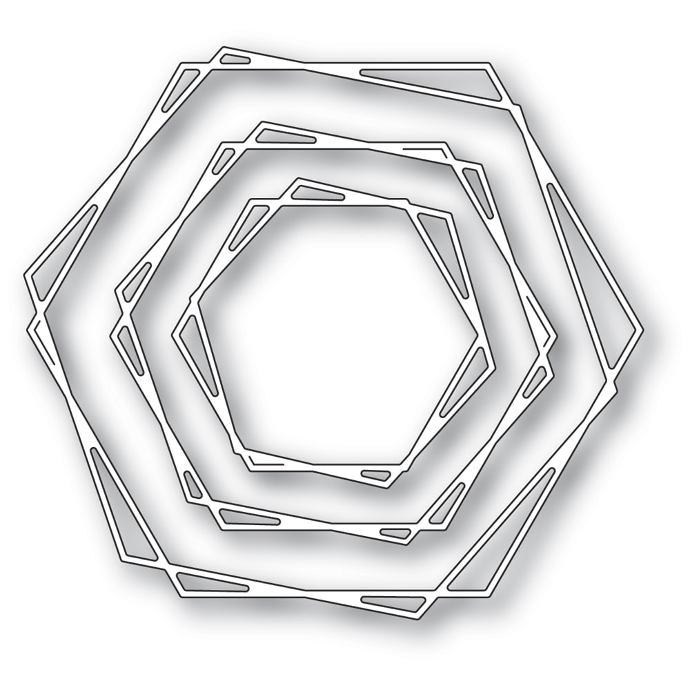 Stylish Hexagon Trio - Craft Die Set