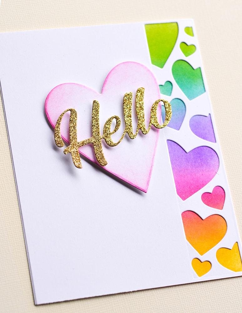 Sprinkle Heart Collage - Craft Die