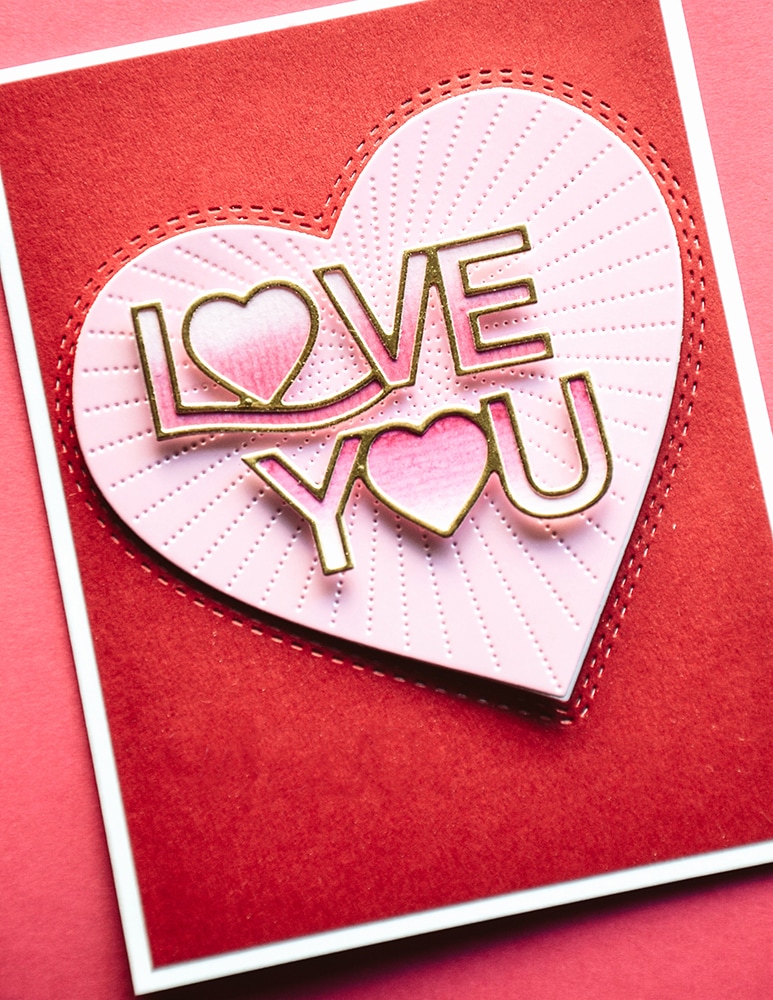 Love You Gallery Script - Craft Die