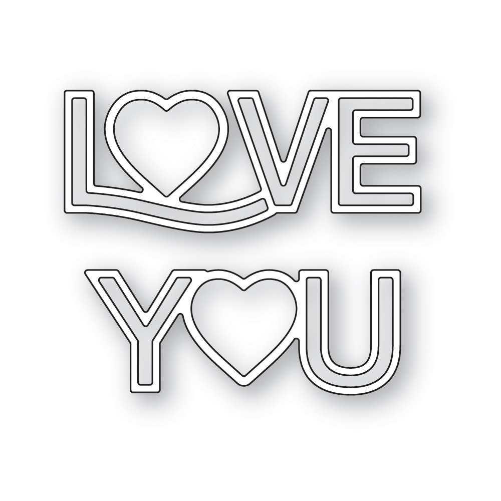 Love You Gallery Script - Craft Die