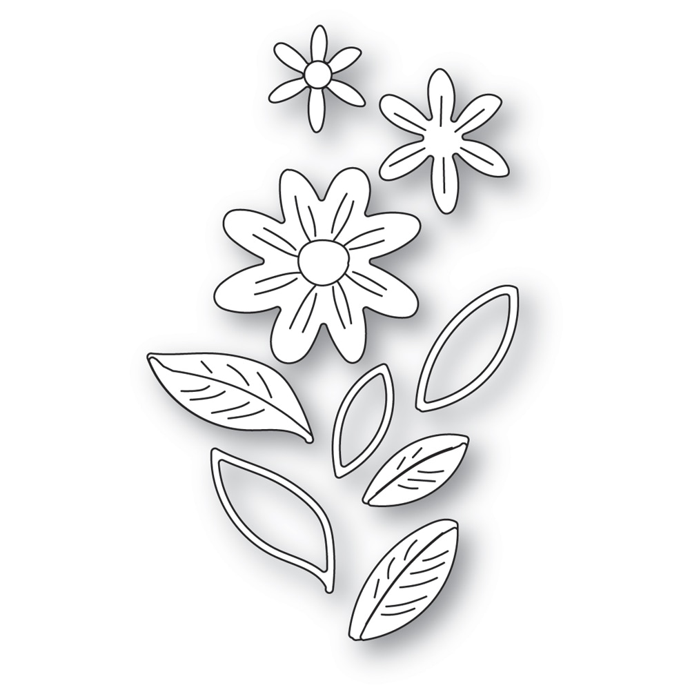 Bouquet Blooms Leaves - Craft Die