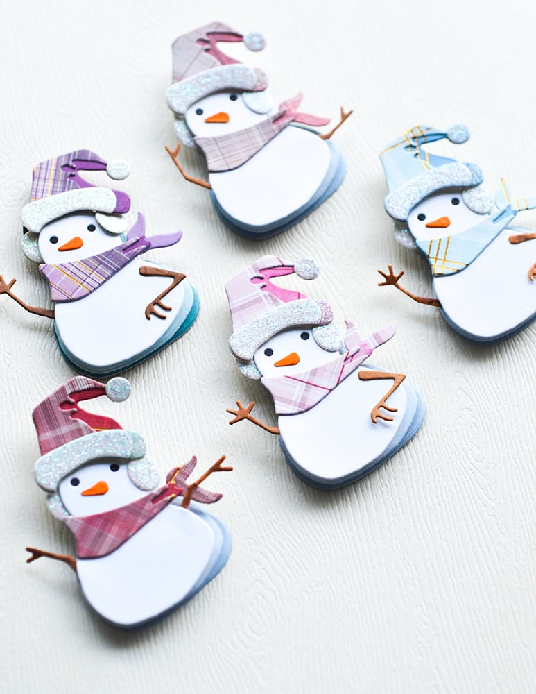 Layered Friendly Snowman - Craft Die