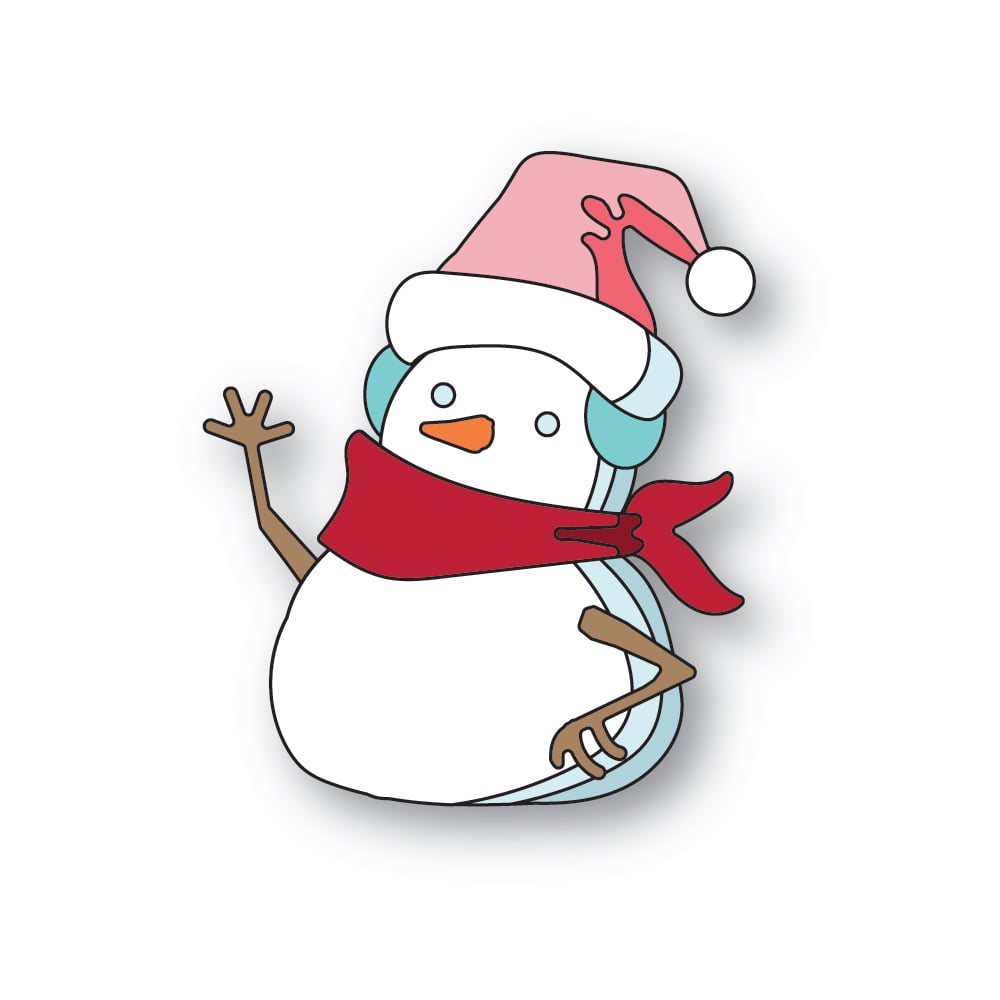 Layered Friendly Snowman - Craft Die
