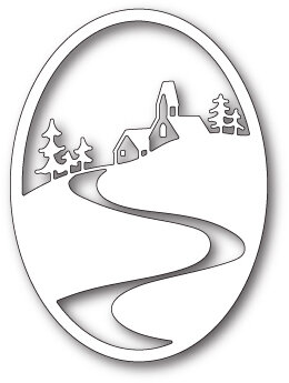Memory Box Country Road Oval Craft Die