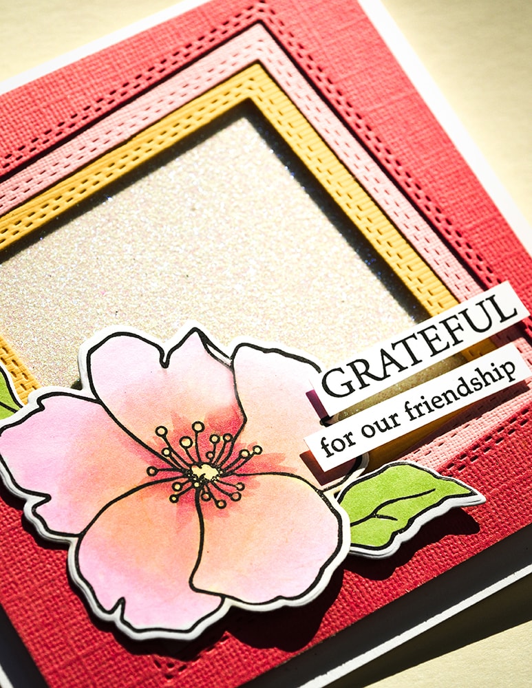 Wild Rose Stem - Clear Stamp