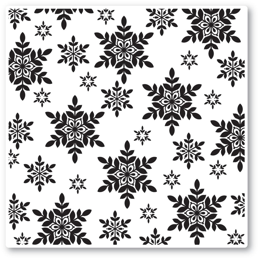 Aurora Snowflake - Cling Stamp