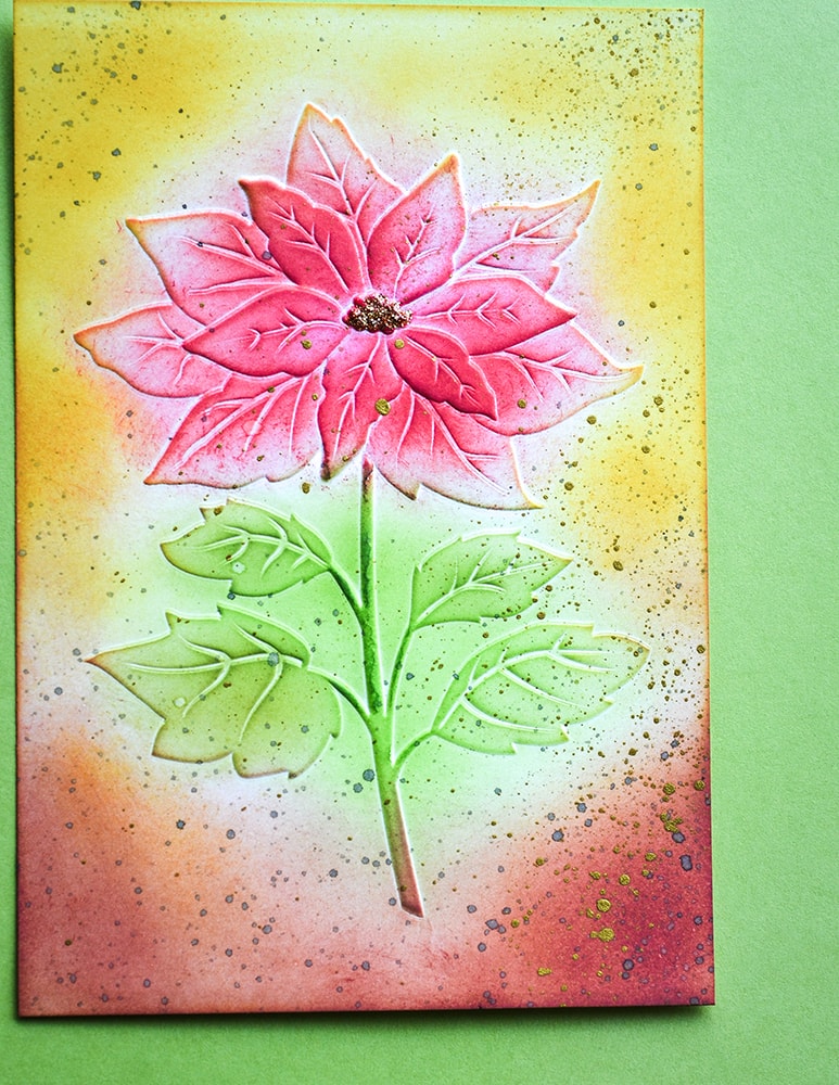 Magnificent Christmas Poinsettia - 3D Embossing Folder