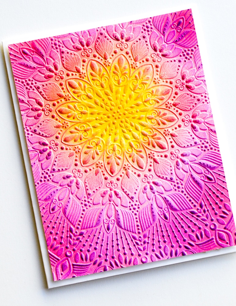 Stunning Mandala - 3D Embossing Folder