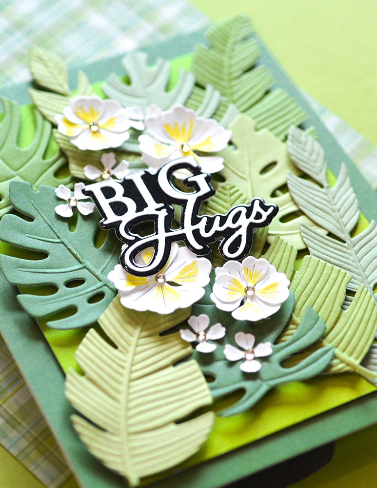 Tropical Leaves  - 3D Embossing Folder 