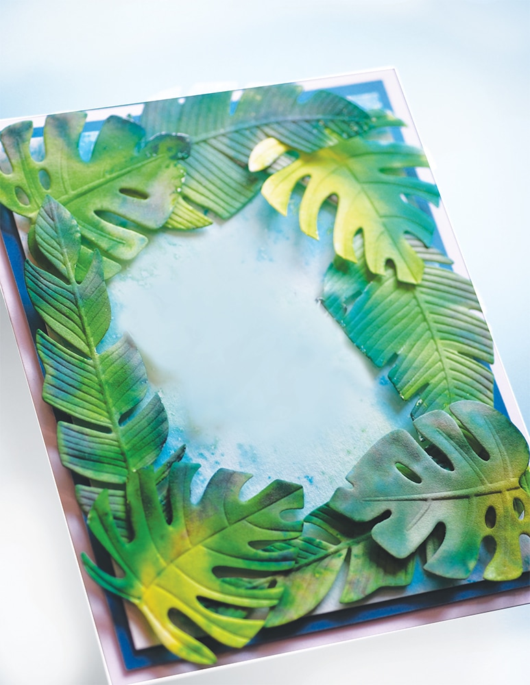 Tropical Leaves  - 3D Embossing Folder 