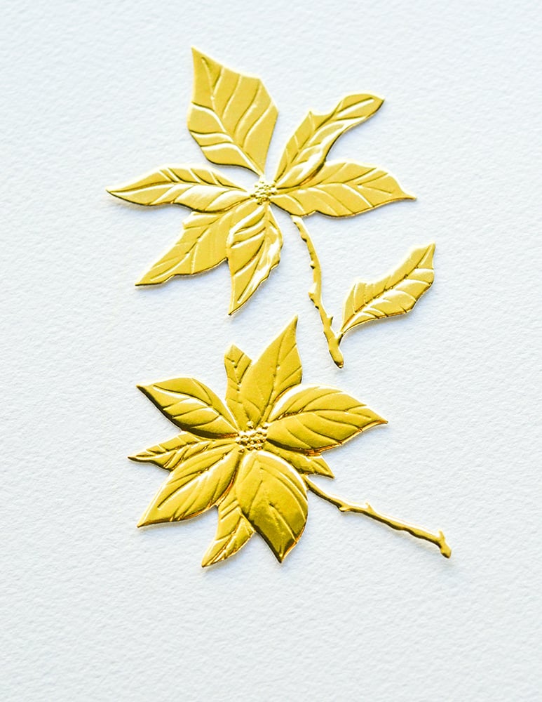 Perfect Poinsettias  - 3D Embossing Folder and Dies