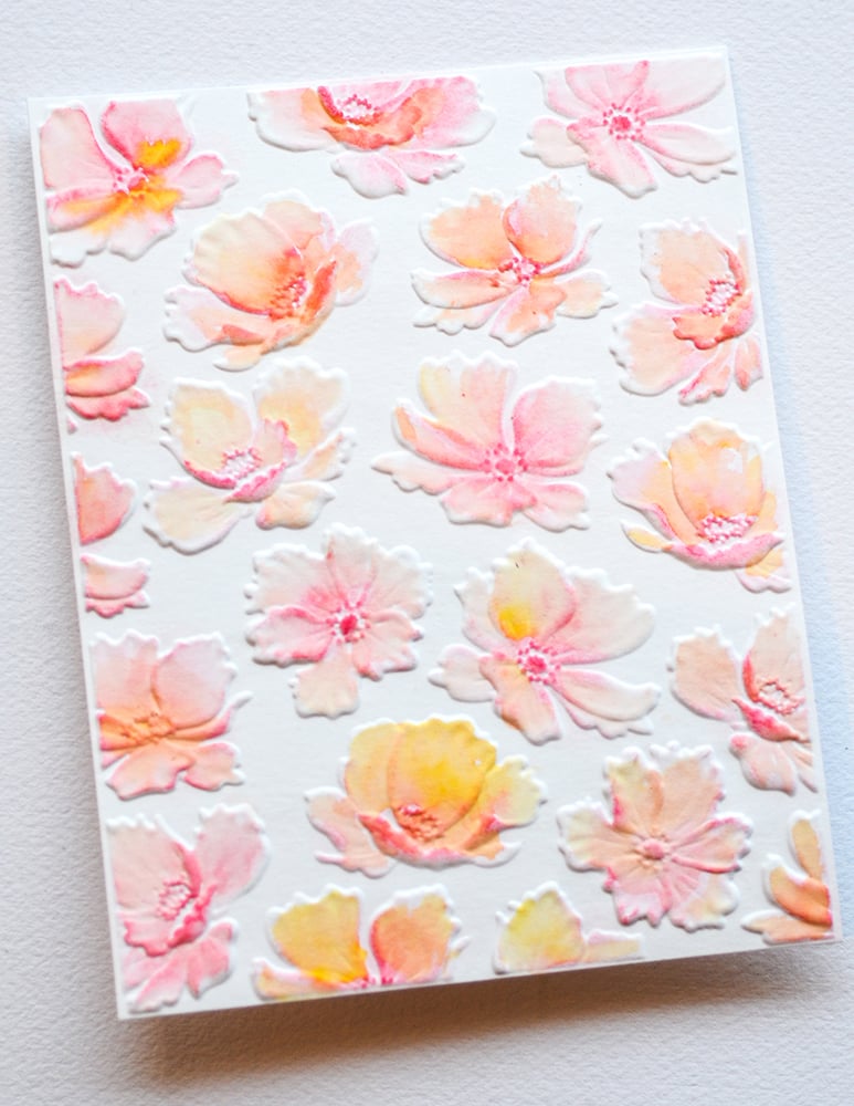 Anemone Drift - 3D Embossing Folder