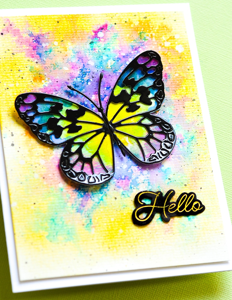 Posh Hello - Craft Die and Hot Foil Plate