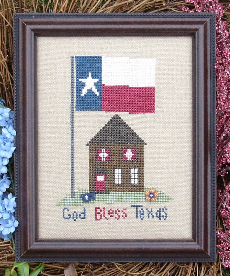 God Bless Texas - Cross Stitch Pattern