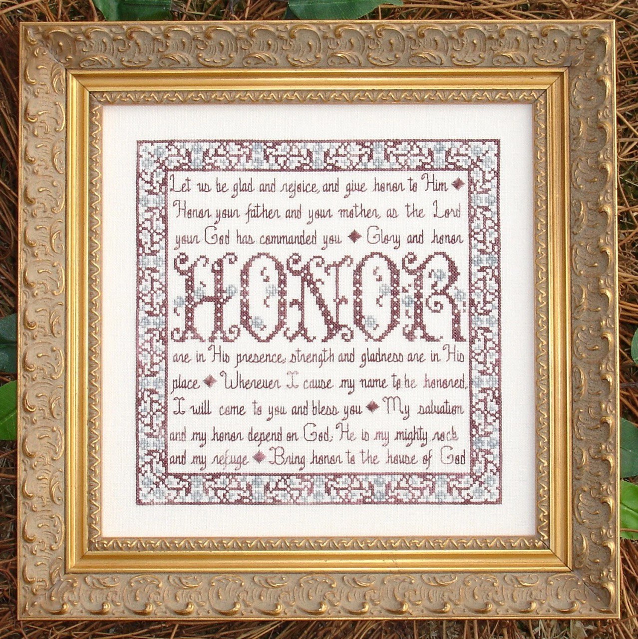 Building Blocks - Honor - Cross Stitch Pattern