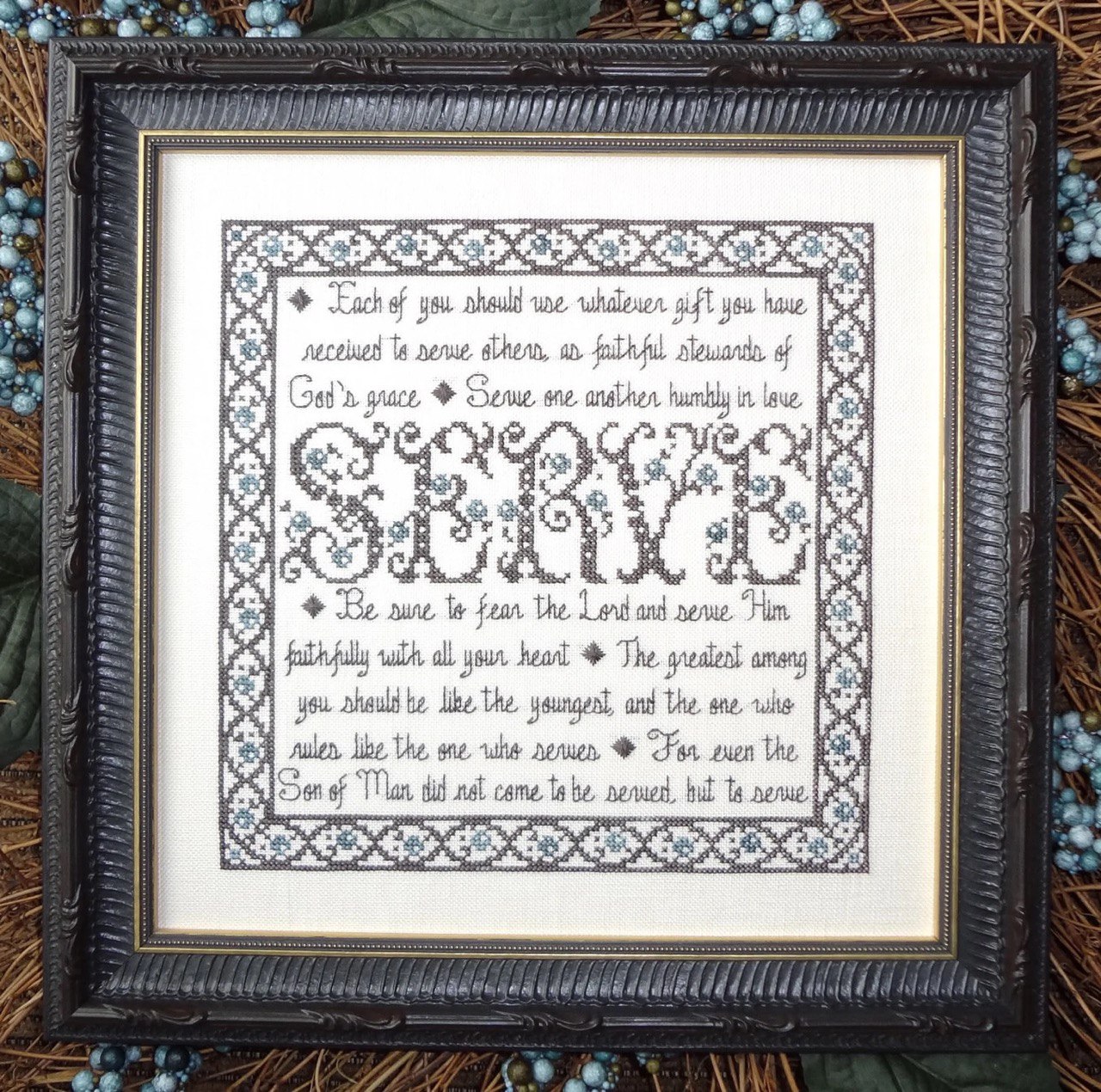 Building Blocks - Serve - Cross Stitch Pattern