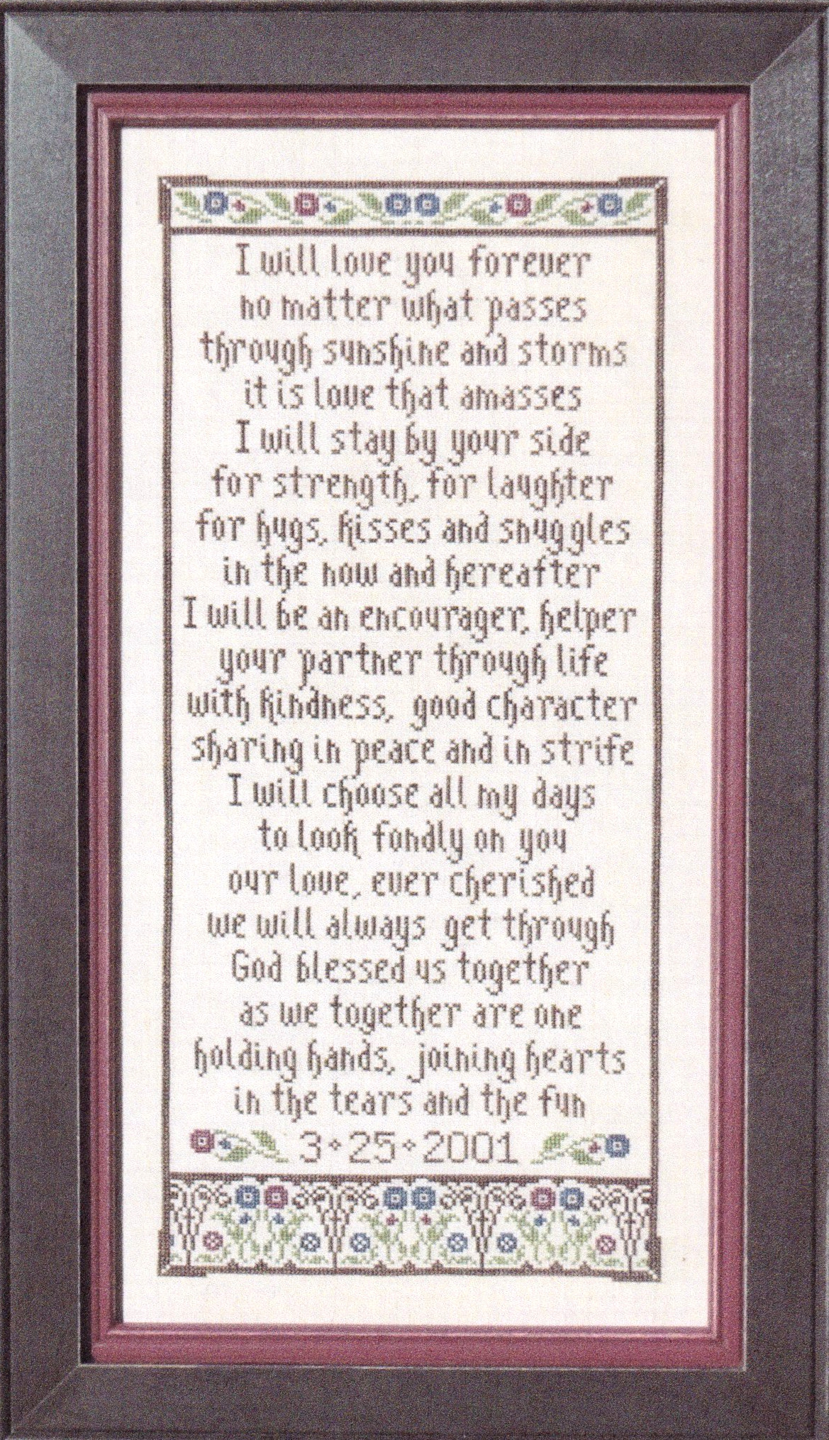 I Will - Cross Stitch Pattern