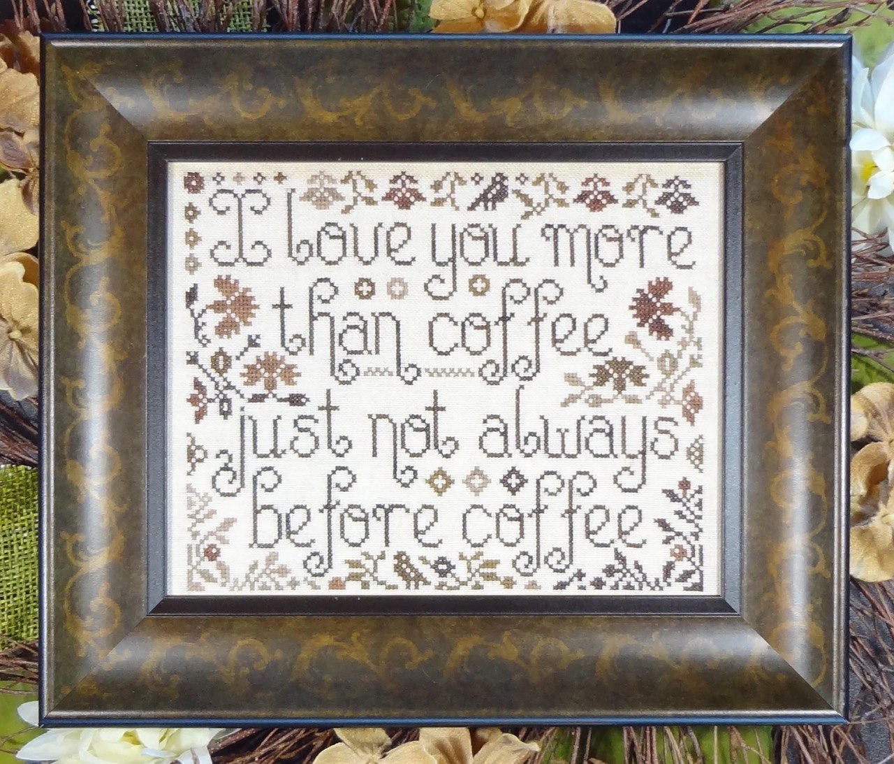 More Than Coffee - Cross Stitch Pattern