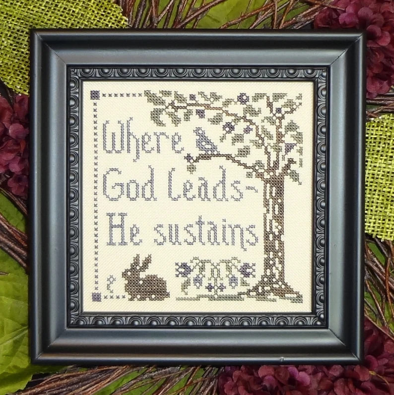 God Sustains - Cross Stitch Pattern