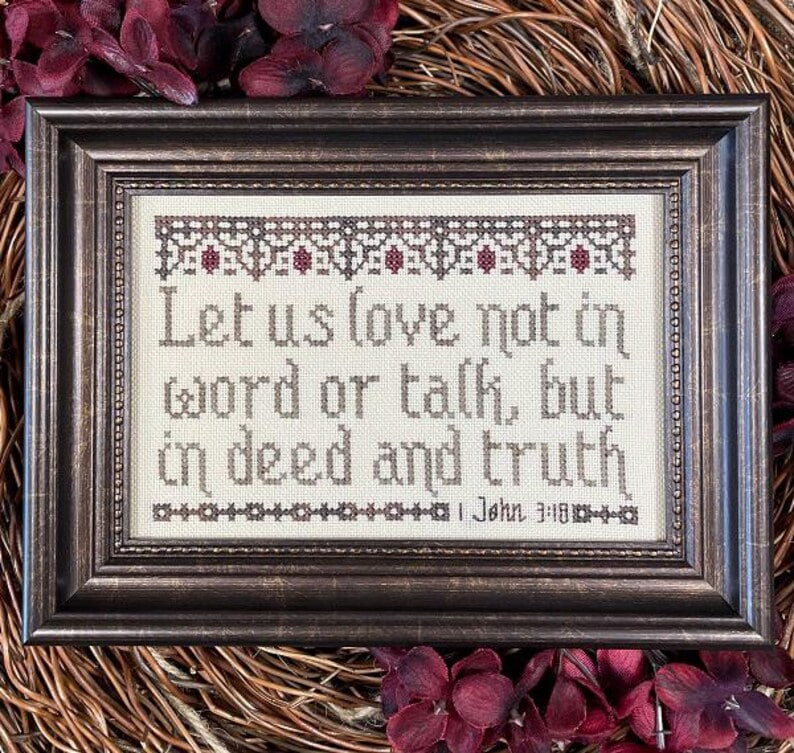 Let Us Love - Cross Stitch Pattern
