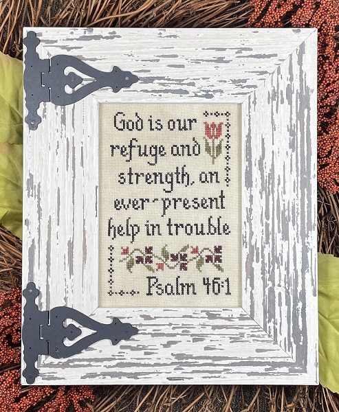 Refuge And Strength - Cross Stitch Pattern