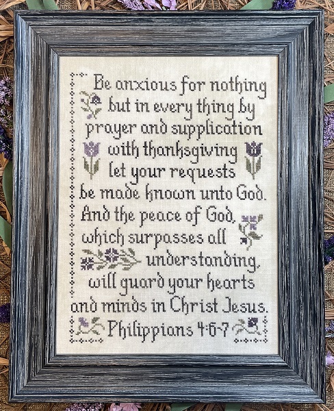Be Anxious for Nothing - Cross Stitch Pattern