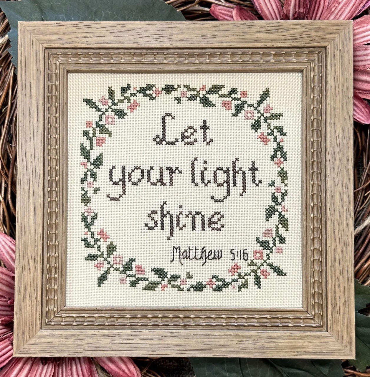 Let Your Light Shine - Christian Cross Stitch Pattern