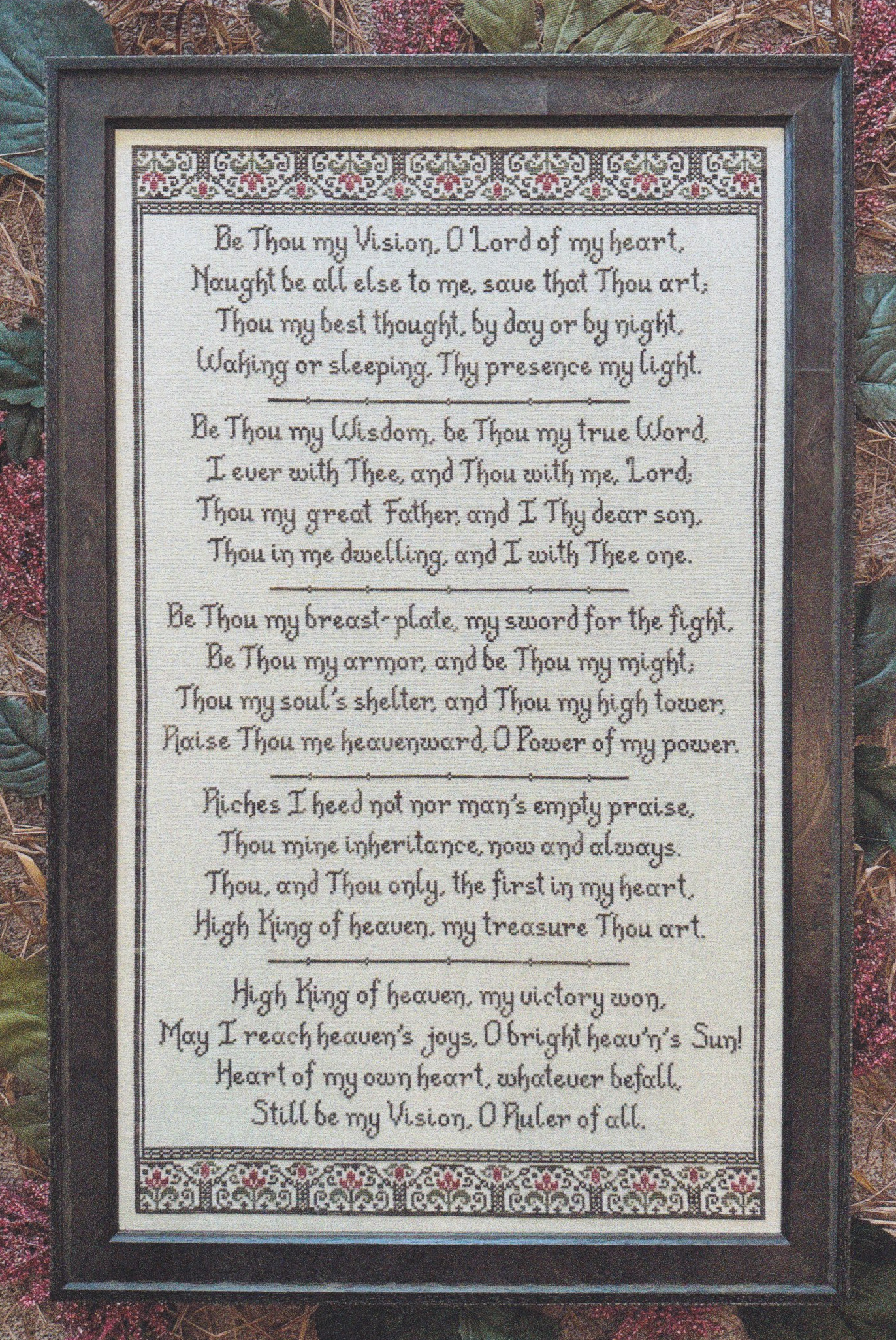 Be Thou My Vision - Christian Cross Stitch Pattern