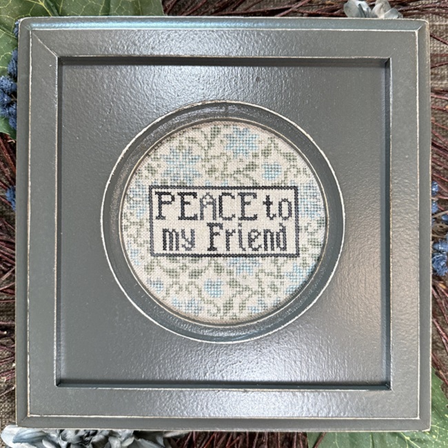 Peace to My Friend - Cross Stitch Pattern