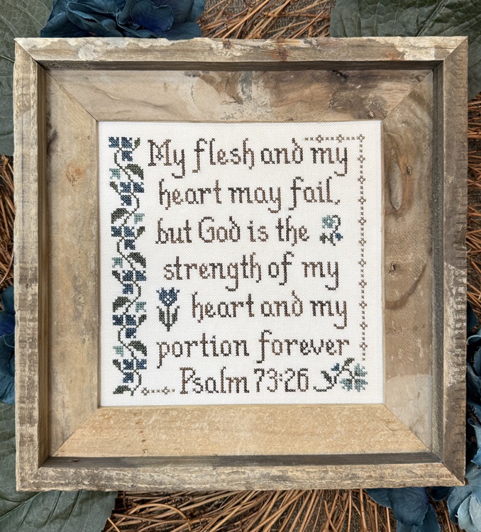 My Strength and Portion - Cross Stitch Pattern