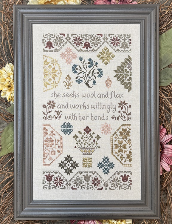 Quaker Wool And Flax - Cross Stitch Pattern